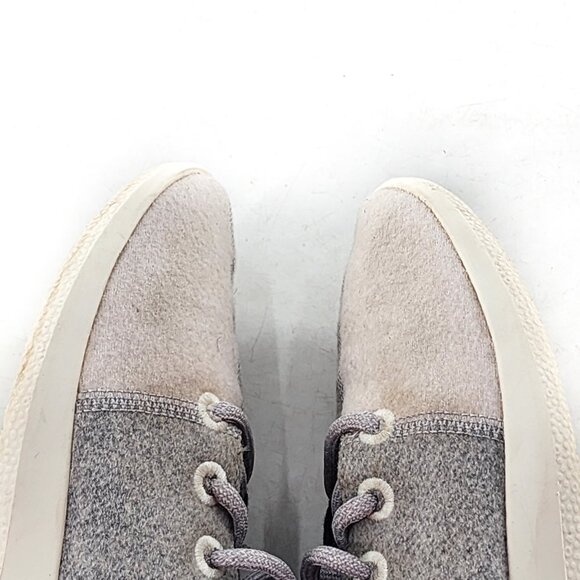 ALLBIRDS Wool Runner Patchwork Gray/White Wool Running Sneakers Shoes - Picture 6 of 8